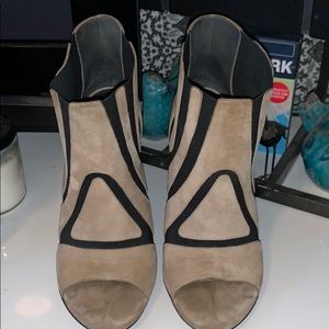 Balenciaga Peep Toe Booties